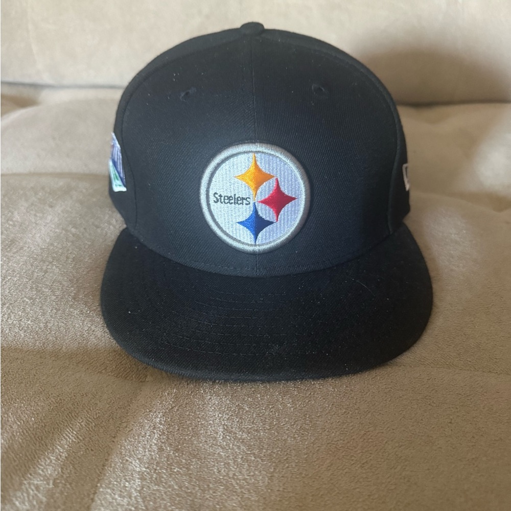 New Era Pittsburgh Steelers Hat Super Bowl XLIII patch (7 3/8)